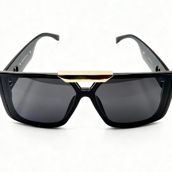 NEW PURE PRESTIGE Iconic Glam Trendy Oversized Designer Style Sunglasses Black - Picture 4 of 5